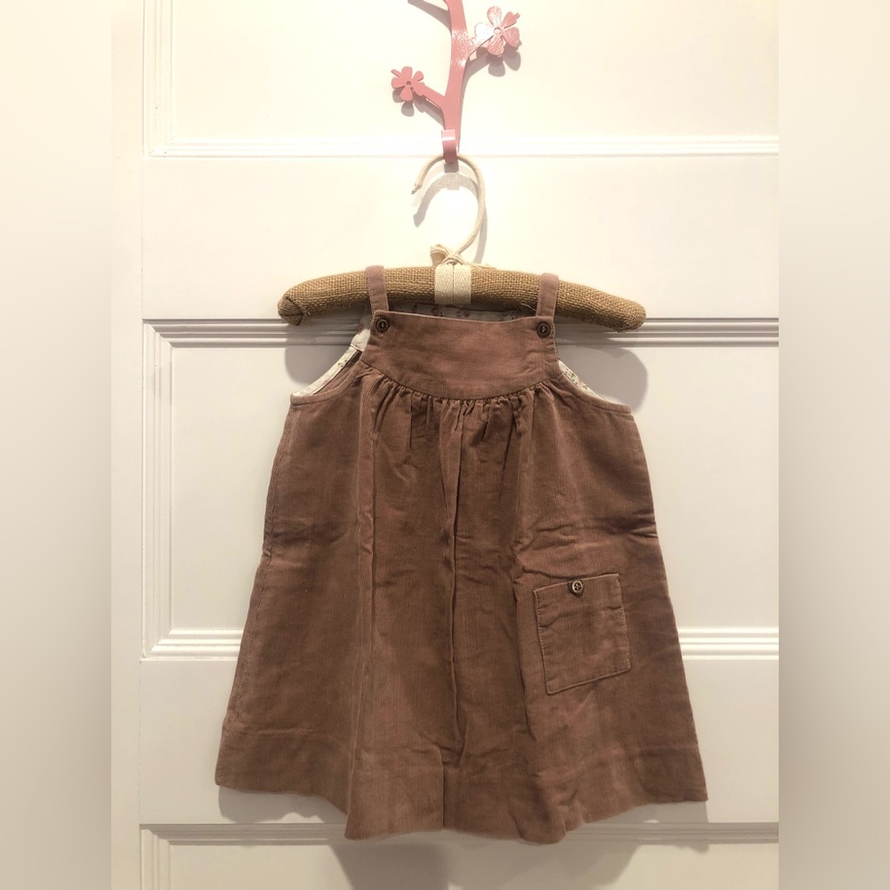 NEW Bonpoint corduroy pinafore dress, 12mo / 1yr